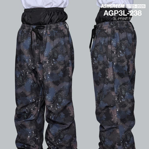 ASHGREEM (アッシュグリーム) 【予約商品】 25-26 スノーボードウェア パンツ 単品 プリント AGP3L-238 スノーウェア スノボウェア スキーウェア スノボーウェア 下 スノーパンツ メンズ レディース 新作